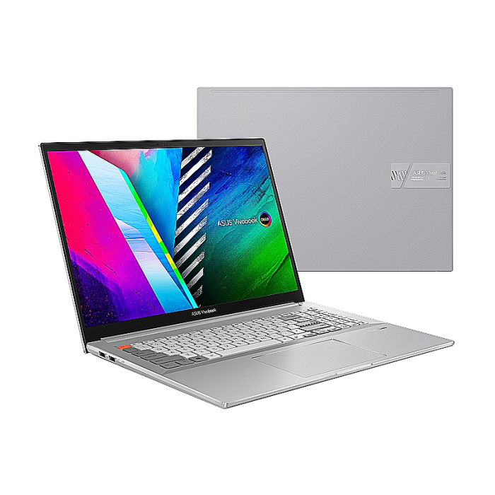 Asus Vivobook Pro X16 OLED, N7600ZE-OLED-L741X,Intel Core i7-12700H, 2.3 GHz (24M Cache, up to 4.7 GHz, 6P+8E cores), 16" 4K (3840 x 2400) OLED 16:10 aspect ratio,DDR5 32 GB(on BD),1TBPCIEG3 SSD, RTX3050 Ti 4 GB, Windows 11 Pro, Cool Silver (тъмнейл - 2)