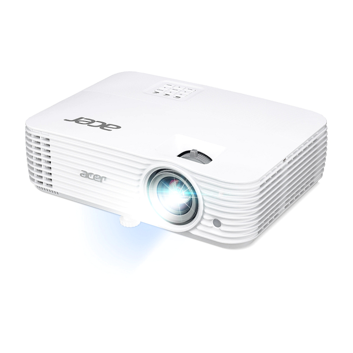 Acer Projector P1657Ki DLP, WUXGA(1920x1200), 4800 ANSI LUMENS, 10000:1, 2xHDMI 3D, Wireless dongle included, Audio in/out, USB type A (5V/1A), RS-232, Bluelight Shield, LumiSense, Built-in 10W Speaker, 2.9kg, White + Acer T82-W01MW 82.5" (тъмнейл - 2)