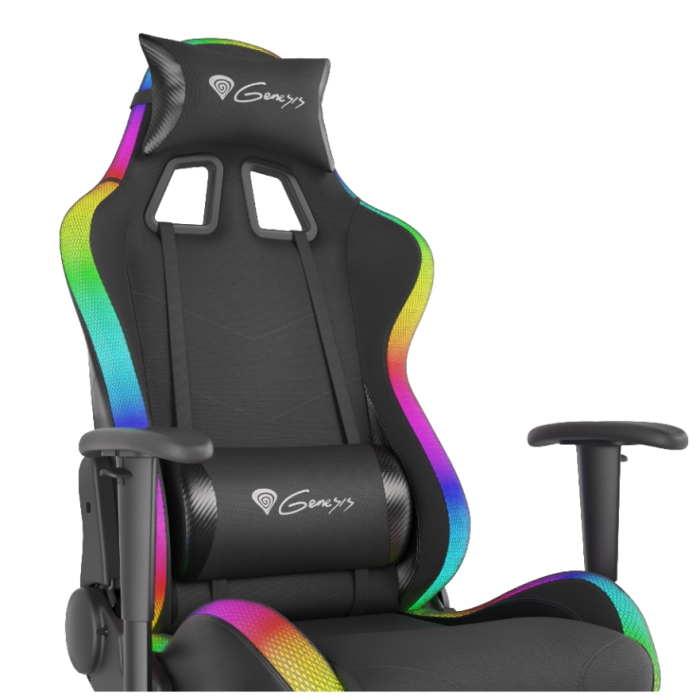 Genesis Gaming Chair Trit 500 RGB Black_ Powerbank Trevi Copact 5000MAh 2xUSB A + 1xUSB C Black (тъмнейл - 4)