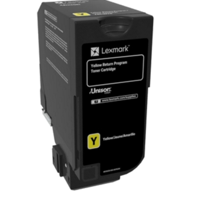 Lexmark 74C20Y0 CS720, CS/CX725 Yellow Return Programme 3K Toner Cartridge