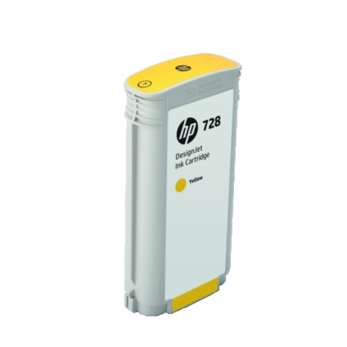 HP 728 130-ml Yellow DesignJet Ink Cartridge