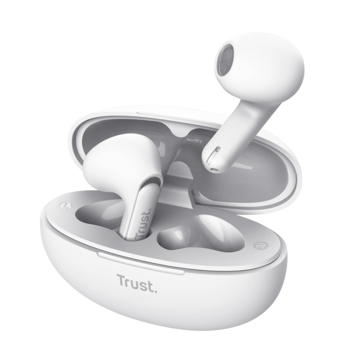 TRUST Yavi Bluetooth ENC Earphones White на супер цена