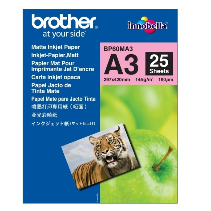 Brother BP-60 A3 Innobella Matt Photo Paper (A3/25 sheets) на супер цена