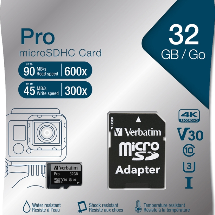 Verbatim micro SDHC 32GB Pro Class 10 UHS-I (тъмнейл - 2)