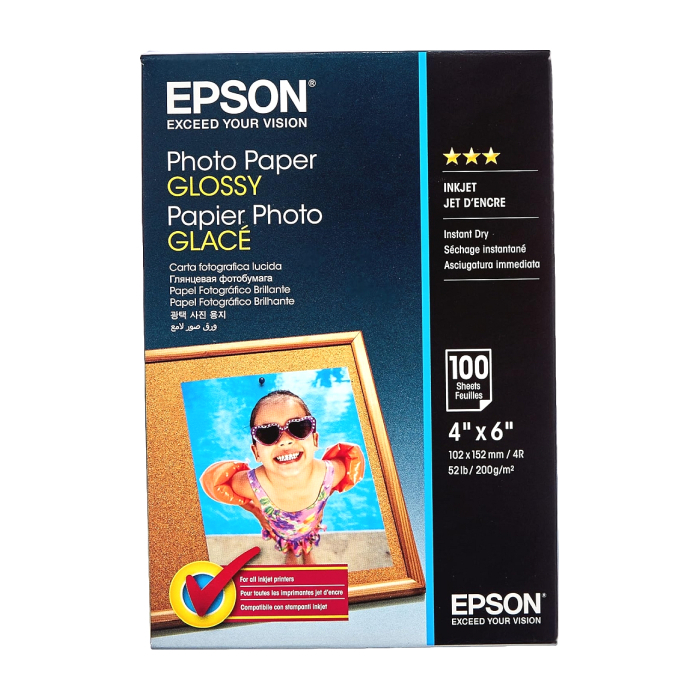 Epson Photo Paper Glossy - 10x15cm - 100 sheets на супер цена