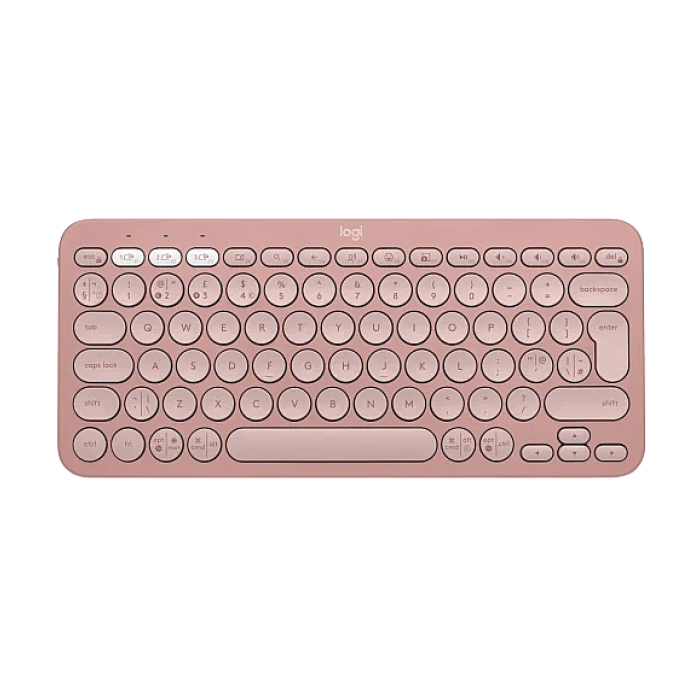 Logitech Pebble Keys 2 K380s - TONAL ROSE - US INT'L - BT - N/A - INTNL-973 - UNIVERSAL на супер цена