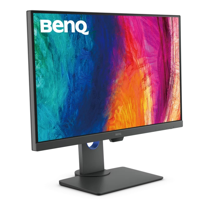 BenQ PD2705Q, 27" IPS LED, 5ms, 2560x1440 2K QHD, Designer Monitor, AQCOLOR, 100% sRGB, HDR10, B.I., LBL, KVM, ICCsync, CAD/CAM, DualView, Contrast 1000:1, 300 cd/m2, HDMI, DP, USB Type-C(Power 65W, DP alt), Speakers 2x2W, Height Adj., Swivel, Tilt, (тъмнейл - 2)