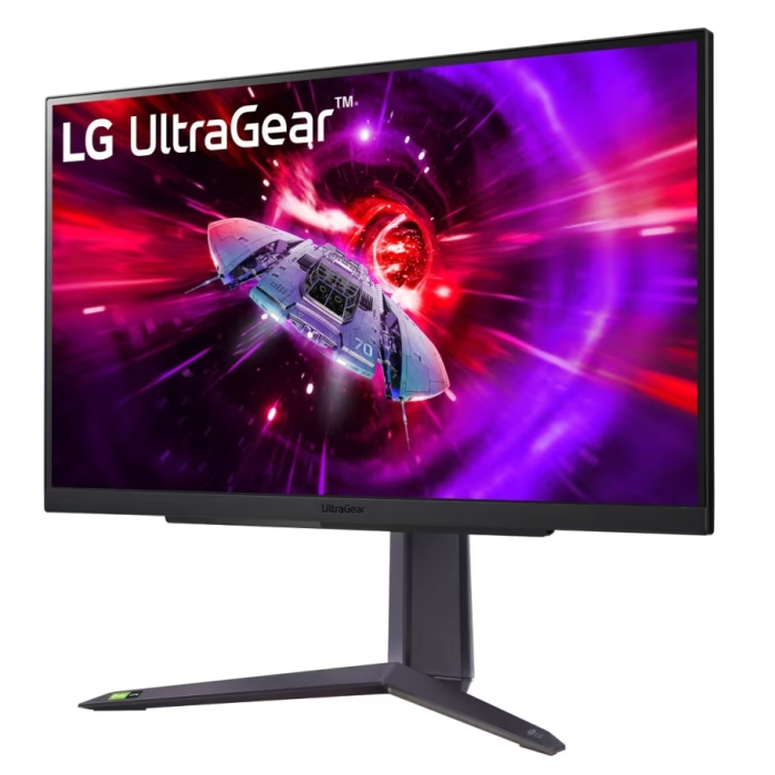 LG 27GR75Q-B, UltraGear 27" IPS, AG, 1ms GtG, 165Hz, 1000:1, 300cd/m2, QHD 2560x1440, HDR 10, sRGB 99%, AMD FreeSync, G-SYNC Compatible, HDMI, DisplayPort, Headphone Out, Reader mode, Black Stabilizer, Tilt, Height Adjustable, Pivot, Black (тъмнейл - 1)