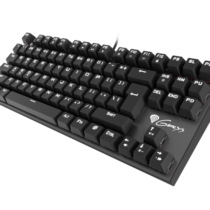 Genesis Mechanical Gaming Keyboard Thor 300 Tkl White Backlight Outemu Red Switch Us Layout (тъмнейл - 2)