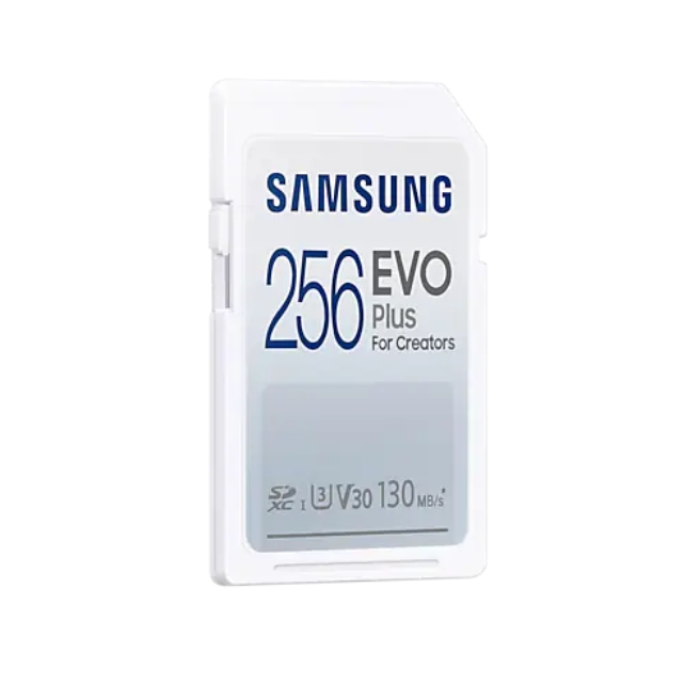 Samsung 256GB SD Card EVO Plus, Class10, Transfer Speed up to 130MB/s (тъмнейл - 1)