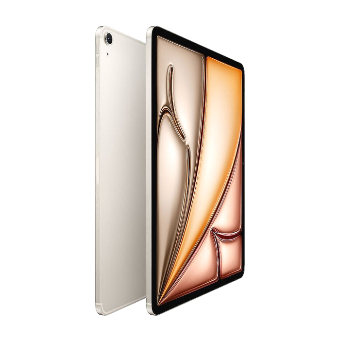 Apple 13-inch iPad Air (M2) Cellular 256GB - Starlight (тъмнейл - 1)