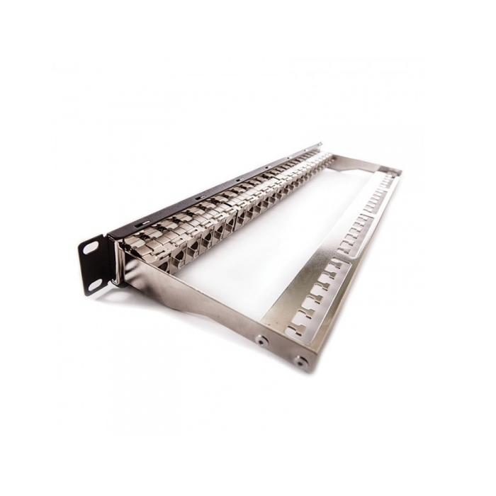 Formrack 19 " patch panel FTP Cat. 6A, 24xRJ45/s (KEJ-CEA-S-10G), 1U, black на супер цена