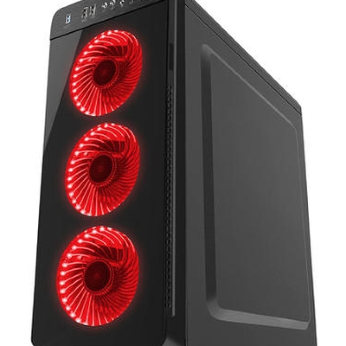 Genesis Case Irid 300 Red Midi Tower Usb 3.0 (тъмнейл - 1)