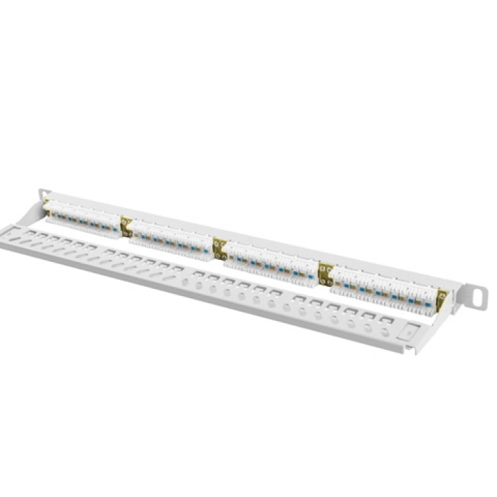 Lanberg patch panel 24 port 0.5U CAT.6, grey (тъмнейл - 1)