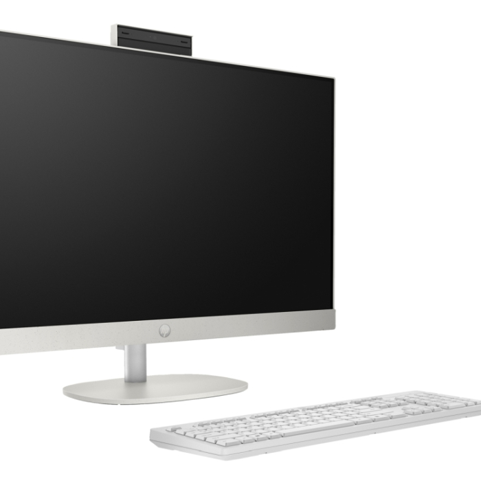 HP All-in-One 24-cr0003nu Shell White, AMD Ryzen 5-7520U(up to 4GHz/8MB/8C), 23.8" FHD AG IPS, 16GB 5500Mhz on-board, 512GB PCIe SSD, WiFi 6 2x2 +BT, HP Keyboard & HP Mouse, Free DOS, 2Y Warranty (тъмнейл - 2)