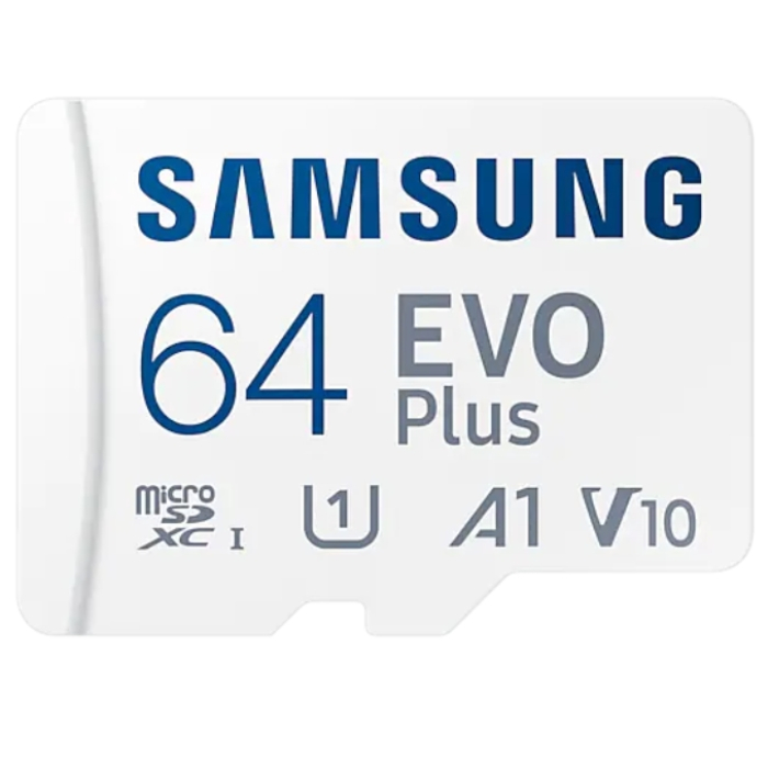 Samsung 64GB micro SD Card EVO Plus with Adapter, Class10, Transfer Speed up to 130MB/s