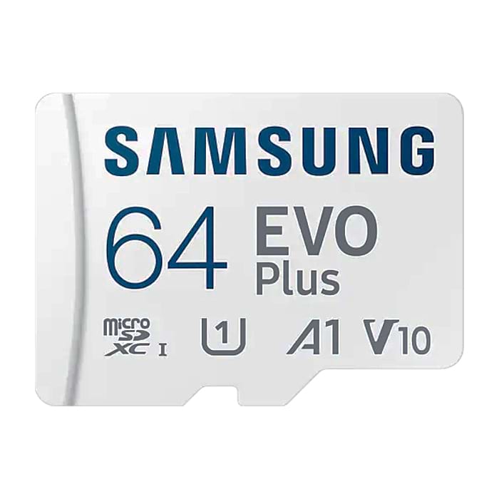 Samsung 64GB micro SD Card EVO Plus with Adapter, Class10, Transfer Speed up to 160MB/s