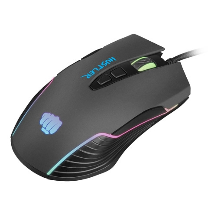 Fury Gaming Mouse Hustler 6400DPI Optical With Software RGB Backlight (тъмнейл - 1)