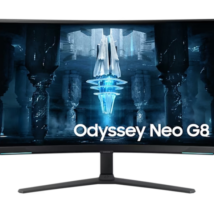 Samsung LS32BG850N 32" Odyssey Neo G8,Curved VA, 240Hz, 1 ms, 3840x2160, DP, 2xHDMI, USB Hub, White на супер цена