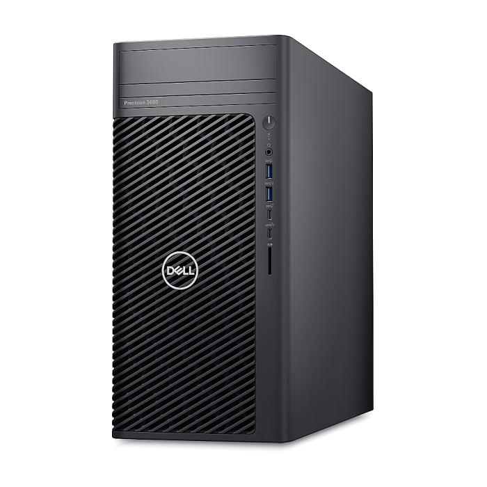 Dell Precision 3680 Tower, Intel Core i7-14700 (33 MB cache, 20 cores, 2.1 GHz to 5.4 GHz), 16GB: 2 x 8 GB, DDR5, 4400 MT/s, 512GB SSD PCIe M.2, Intel Integrated Graphics, BG Keyboard&Mouse, 500 W, Windows 11 Pro, 3Yr (тъмнейл - 1)