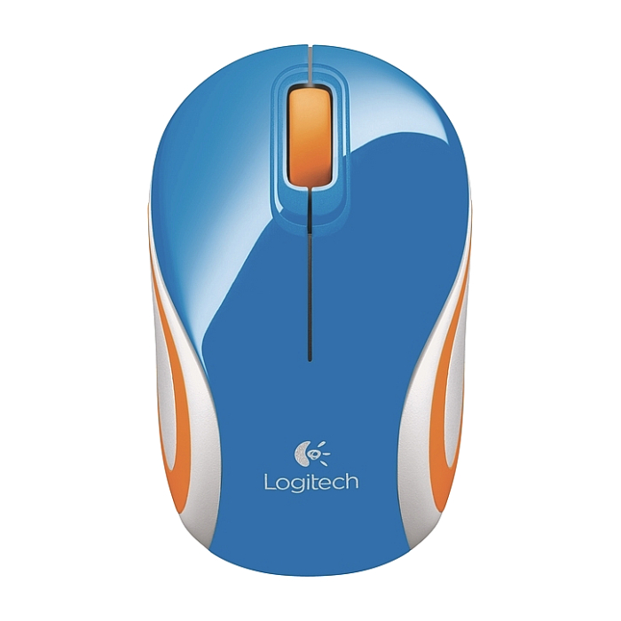 Logitech Wireless Mini Mouse M187 blue на супер цена