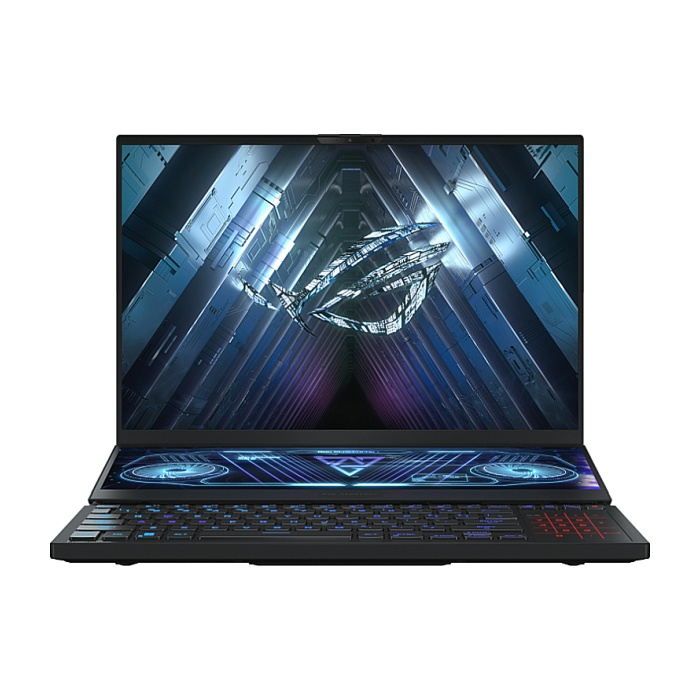 Asus ROG Zephyrus Duo 16 GX650PI-NM011X, AMD Ryzen 9 7945HX , 16"WQXGA (2560 x 1600,16:10) 240Hz, 32GB DDR5 4800Mhz(2*16), 2TB PCIe 4. RTX 4070  8GB GDDR6,Wi-Fi 6E(802.11ax), Backlit Chiclet Keyboard Per-Key RGB, Windows 11 Pro, Black