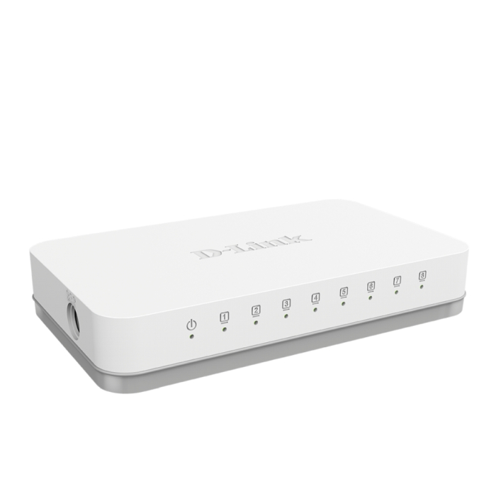 D-Link 8-Port Gigabit Easy Desktop Switch (тъмнейл - 1)