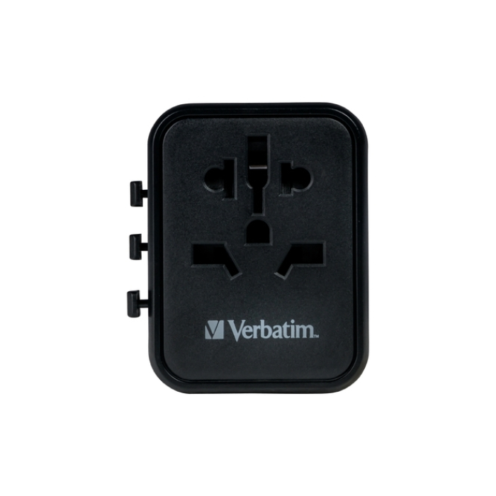 Verbatim UTA-02 Universal Travel Adapter with 1 x USB-C PD 20W / 1 x USB-A QC 3.0 (тъмнейл - 2)