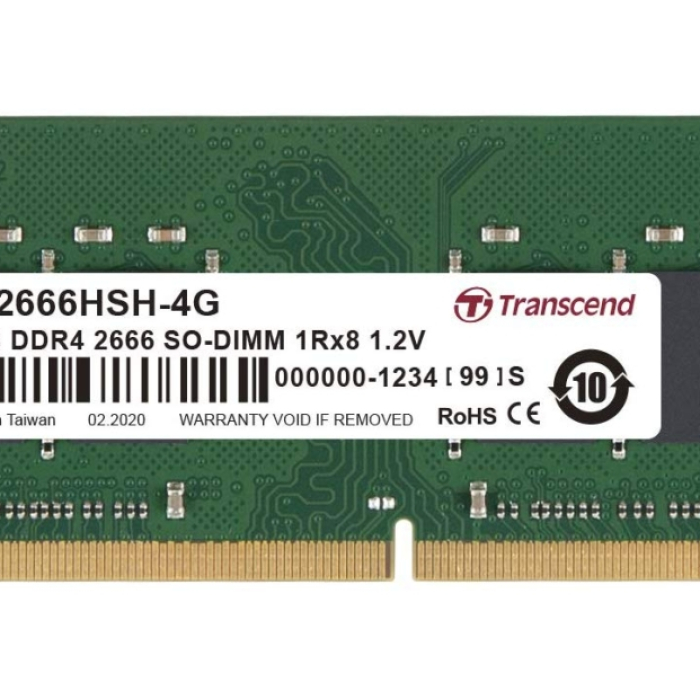 Transcend 4GB TS DDR4 2666Mhz SO-DIMM 1Rx8 512Mx8 CL19 1.2V на супер цена