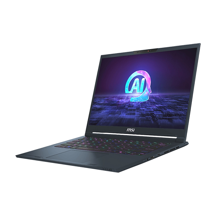 MSI Stealth 14 AI Studio A1VGG, RTX 4070, GDDR6 8GB, Star Blue, Per-Key RGBkbd, 14" 16:10 2.8K (2880x1800), OLED, 120Hz, 100% DCI-P3 (Typ.) Intel Core Ultra 9 185H, DDR5 16GB*2, 2TB NVMe PCIe Gen4x4 SSD, Wi-Fi 7, Windows 11 Pro, 4 cell 72Whr (тъмнейл - 1)