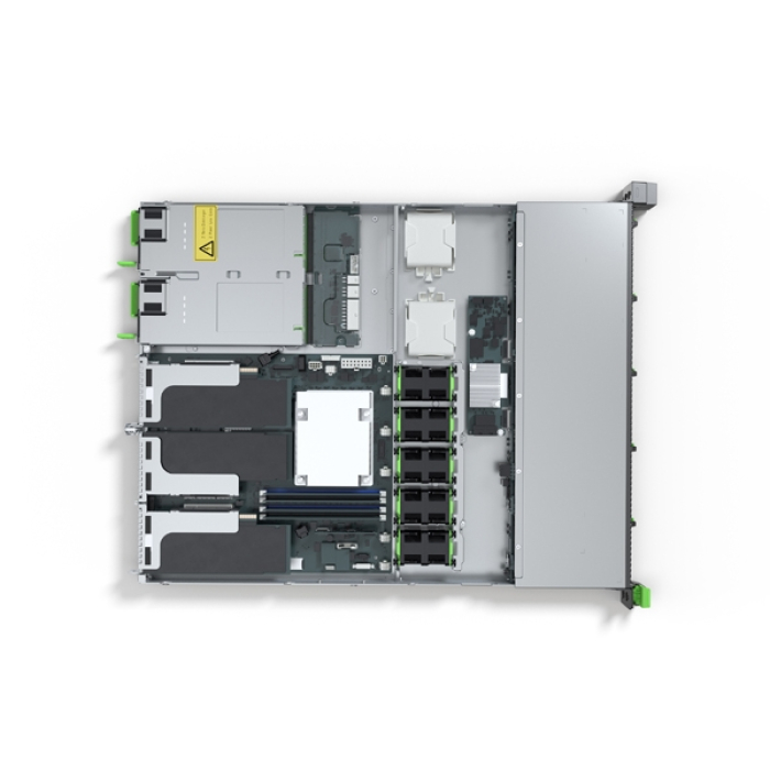 Fujitsu PRIMERGY RX1330 M5, Xeon E-2334, 1x16GB U 3200 1R, Rack Mount kit, Kit Europe, IRMCS6 ELCM Lic, Modular PSU 500W titanium hp, FTS wide / FTS, No power cord (тъмнейл - 1)