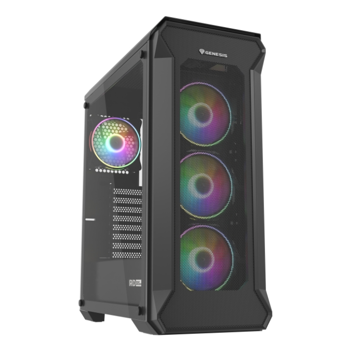 Genesis Gaming PC Case IRID 505 ARGB V2 Midi Tower Window Black на супер цена