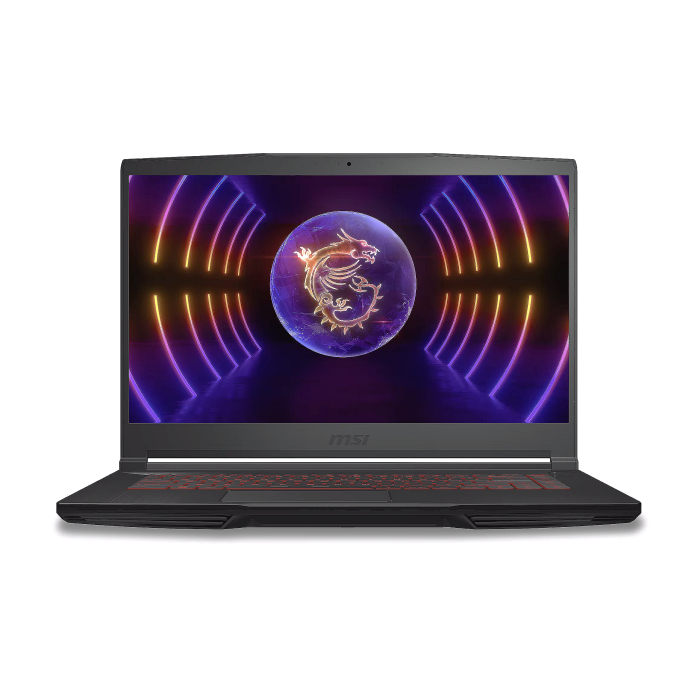 MSI Thin GF63 12UC, i5-12450H (8C/12T, 12 MB, up to 4.40 GHz), 15.6" FHD (1920x1080), 144Hz, IPS-Level, RTX 3050 4GB GDDR6 (Up to 1172.5MHz), 8GB DDR4 (3200MHz), 512GB NVMe PCIe SSD, Intel Wi-Fi 6, BT5.2, 3 cell, 52.4Whr, 2 Year, Red Backlit KBD, NO