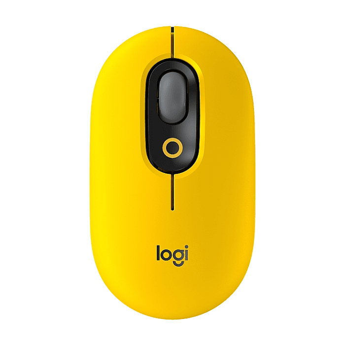 Logitech POP Mouse with emoji - BLAST_YELLOW - EMEA на супер цена