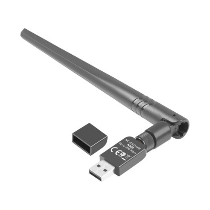 Lanberg USB Adapter Wireless Network Card NC-0300-WIE N300 (тъмнейл - 1)