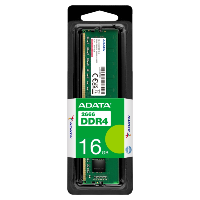 ADATA 16GB DDR4 2666 MHz U-DIMM (тъмнейл - 1)