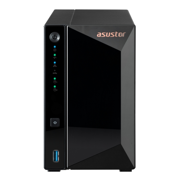 Asustor AS3302T, 2 bay NAS, Realtek RTD1296, Quad-Core, 1.4GHz, 2GB DDR4(not ex.), 2.5GbE x1, USB3.2 Gen1 x3, WOW (Wake on WAN), Ttoolless installation, with hot-swappable tray, hardware encryption, MyArchive, EZ connect, EZ Sync, WoL, System Sleep Mode на супер цена