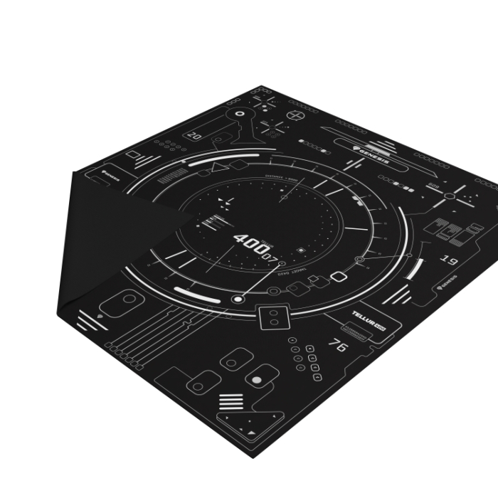 Genesis Protective Floor Mat Tellur 400 Square Hud 110X100cm (тъмнейл - 1)