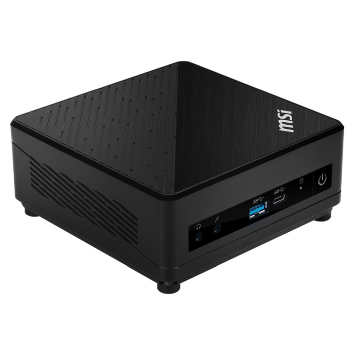 MSI CUBI 5 10M-415EU, Intel Core i3-10110U, 2.10 GHz, RAM 8GB (1x8, 2x DDR4 2666MHz SO-DIMMs, up to 64GB), UHD Graphics, SSD M.2 PCIE 256GB, 802.11 AX, BT 5, TPM 2.0 Firmware, Windows 11 Home, 65W PSU, 124 X 124 X 53.7 mm, 0.55 kg, VESA 100, Black (тъмнейл - 1)