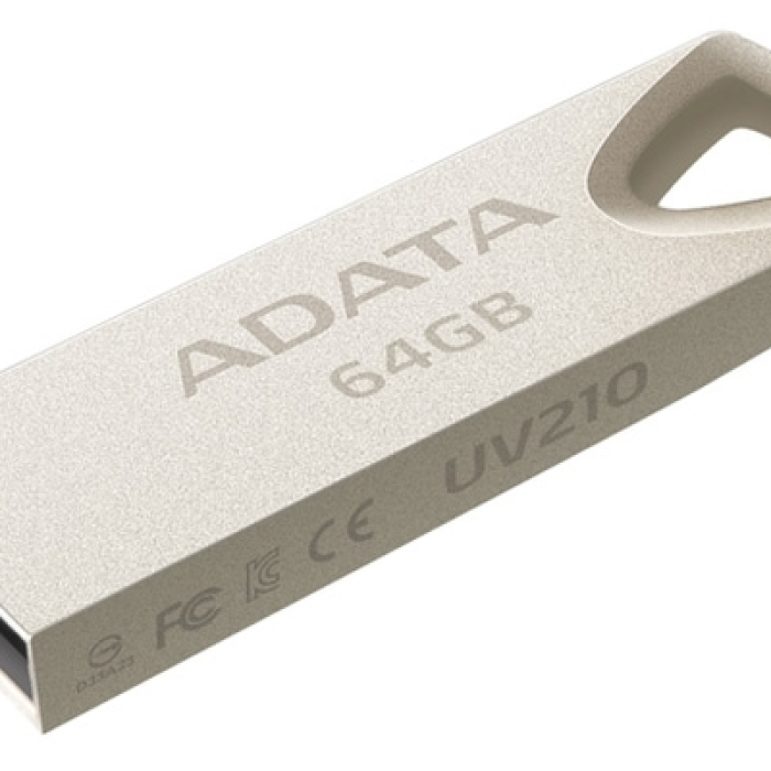 ADATA UV210 64GB USB 2.0 Gold (тъмнейл - 1)