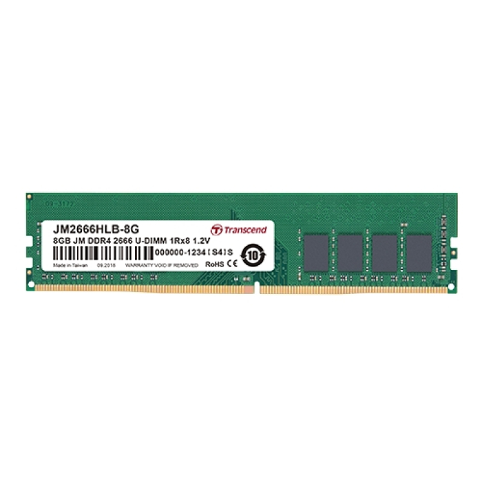 Transcend 4GB JM DDR4 2666Mhz U-DIMM 1Rx8 512Mx8 CL19 1.2V на супер цена