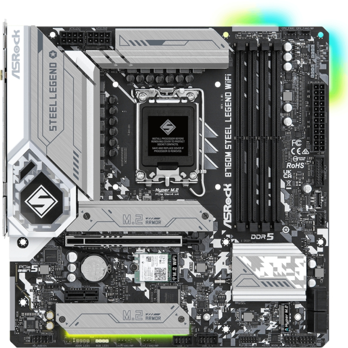 Asrock B760M Steel Legend Wi-Fi (тъмнейл - 1)