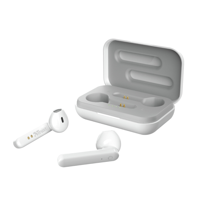 TRUST Primo Touch Bluetooth Earphones White (тъмнейл - 1)