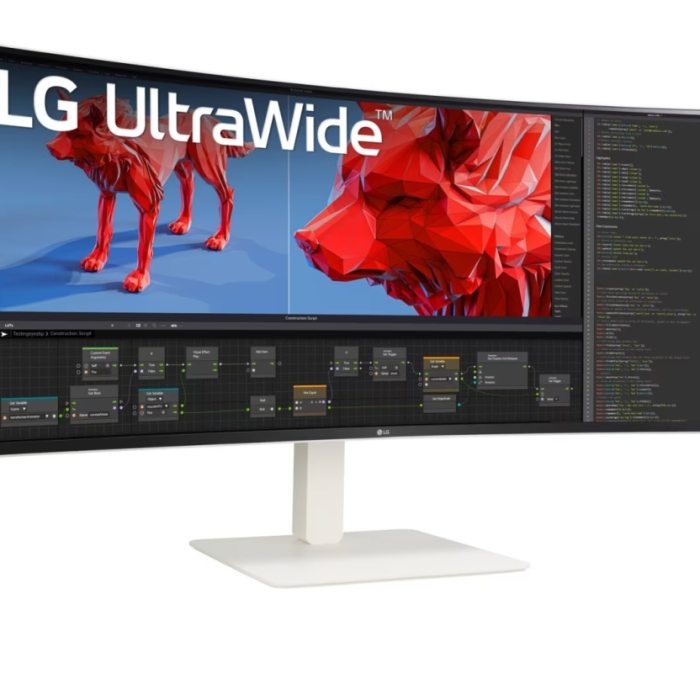 LG 38WR85QC-W, 37.5" UltraWide AG , Curved 21:9 IPS Panel, 1 ms (GtG), 1000:1, 450 cd/m2, WQHD+ (3840x1600), HDR600, DCI-P3 98% , AMD FreeSync, NVIDIA G-SYNC, 144Hz, USB Type-C, RJ45, Speacers 7Wx2, HDMI, DisplayPort, KVM, PBP, PIP, Tilt, Black (тъмнейл - 2)