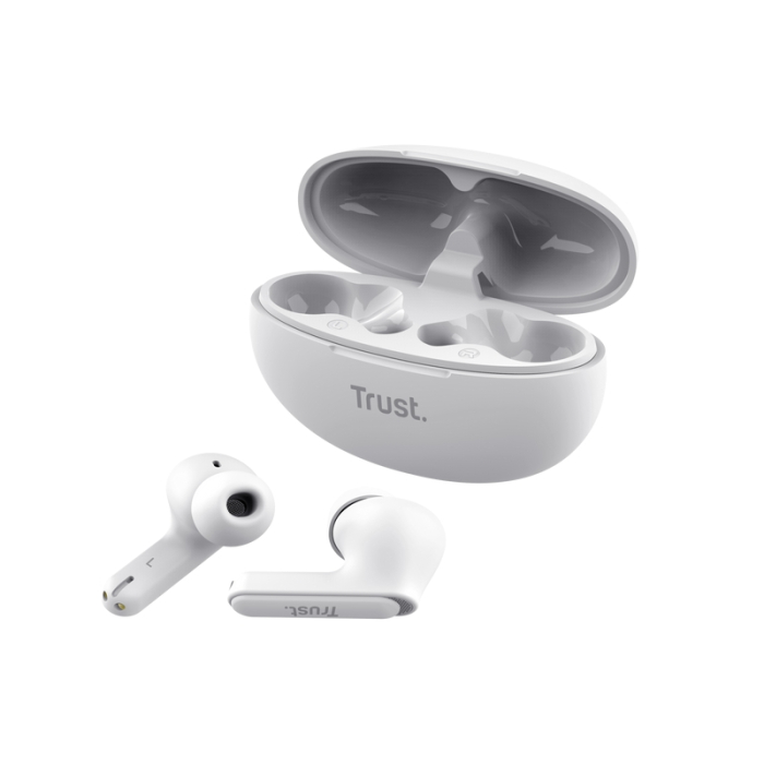 TRUST Yavi Bluetooth ENC Earbuds White (тъмнейл - 3)