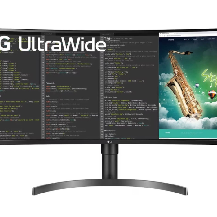 LG 35WN75CP-B, 35" 21:9 UltraWide QHD Monitor(3440 x 1440) with HDR 10, AMD FreeSync, 5ms, 100Hz, 300 cd/m2, 2500:1 , sRGB 99%, USB 3.0, HDMI, USB type-C, DisplayPort, Headphone Out, Tilt, Height, Black