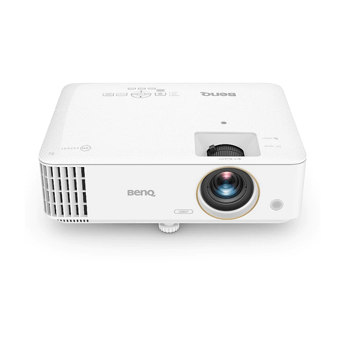 BenQ TH685i, HDR Console Gaming Projector, DLP, 1080p 1920x1080, 10000:1, 3500 ANSI Lumens, Zoom 1.3x, Ultra-Low Input Lag, 8.3ms@120Hz, Android TV, Google Play Store, Speaker 5W, VGA, 2xHDMI, USB Type A 1.5A, Audio in/out, RS232, 2.8 kg, White (тъмнейл - 2)