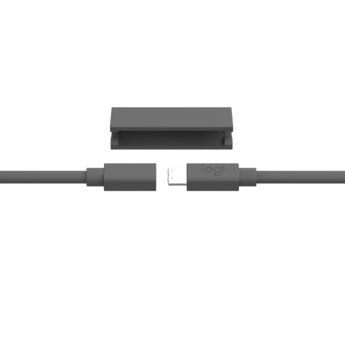 Кабел - Logitech MeetUp Mic Extension Cable 10m, Graphite (тъмнейл - 4)