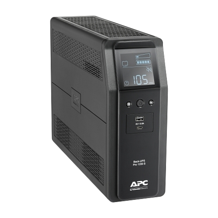 APC Back UPS Pro BR 1200VA, Sinewave, 8 Outlets, AVR, LCD interface (тъмнейл - 1)