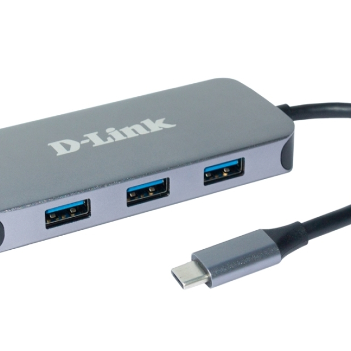 D-Link 6-in-1 USB-C Hub with HDMI/Gigabit Ethernet/Power Delivery на супер цена